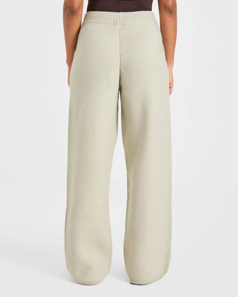 Soft Oversized Knitted Straight Leg Joggers - Seasalt