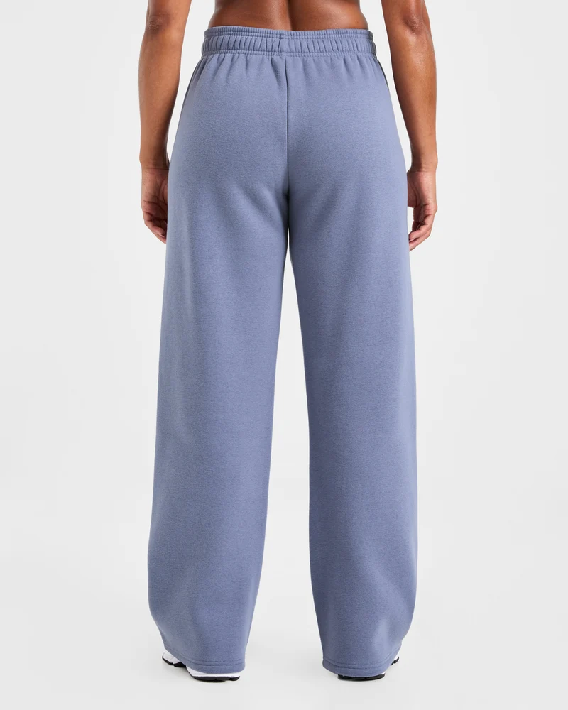 Classic Plush Oversized Straight Leg Joggers - Slate