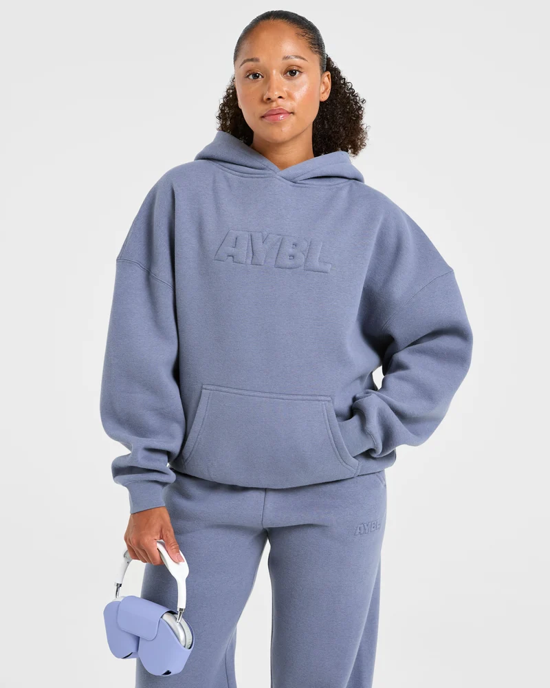 Classic Plush Oversized Hoodie - Slate