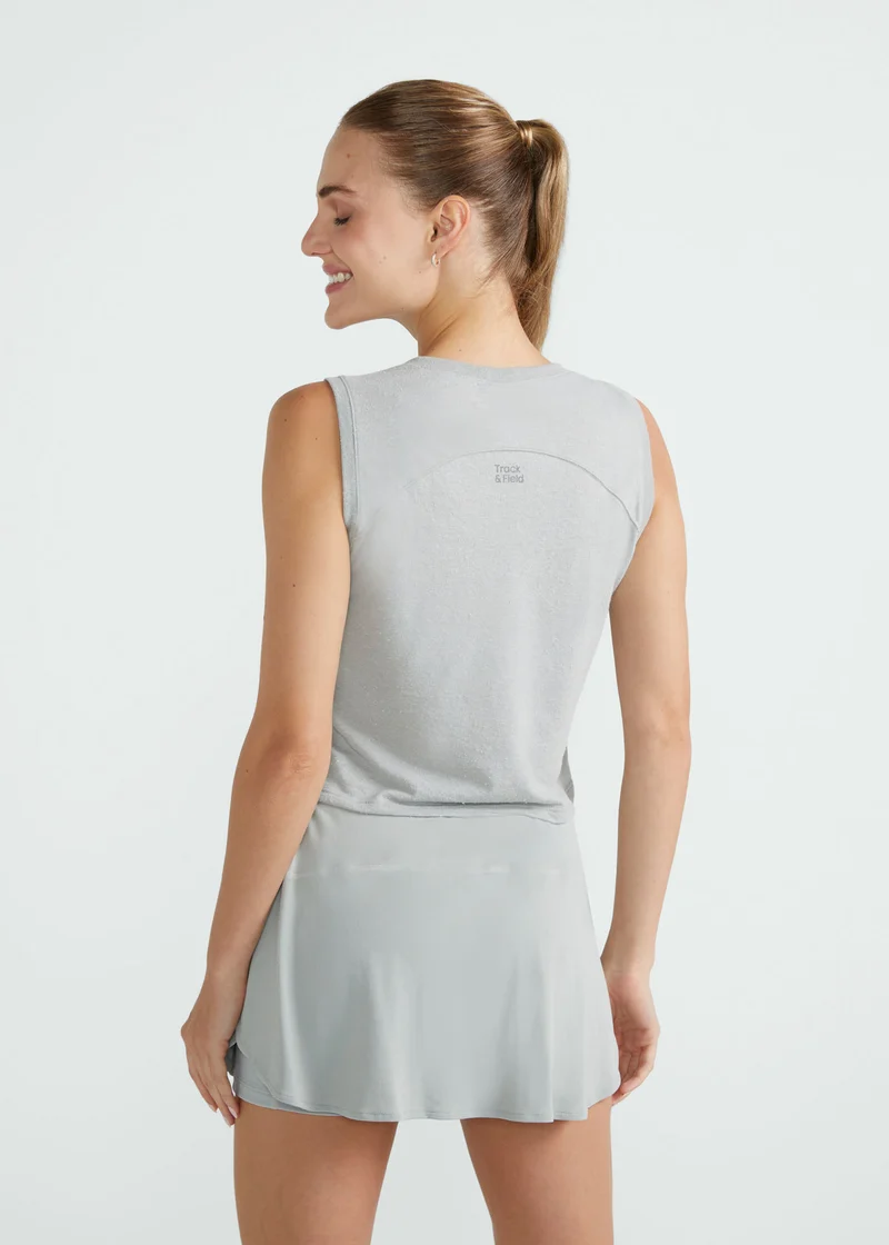 T-shirt sem manga Mulher Cropped