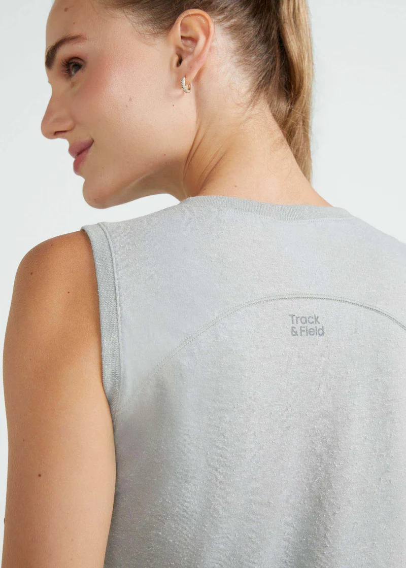 T-shirt sem manga Mulher Cropped