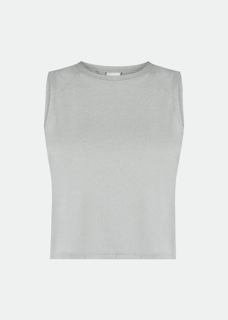 T-shirt sem manga Mulher Cropped