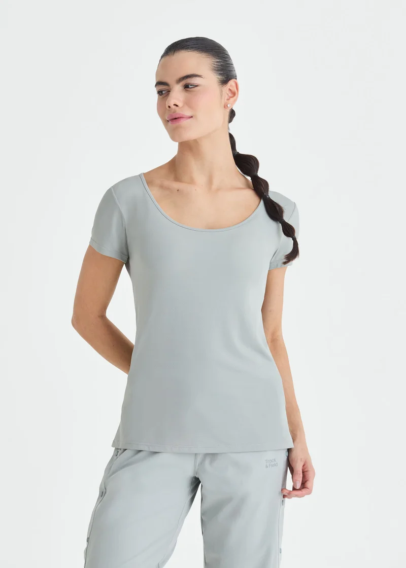 T-shirt Mulher Manga Curta Gota