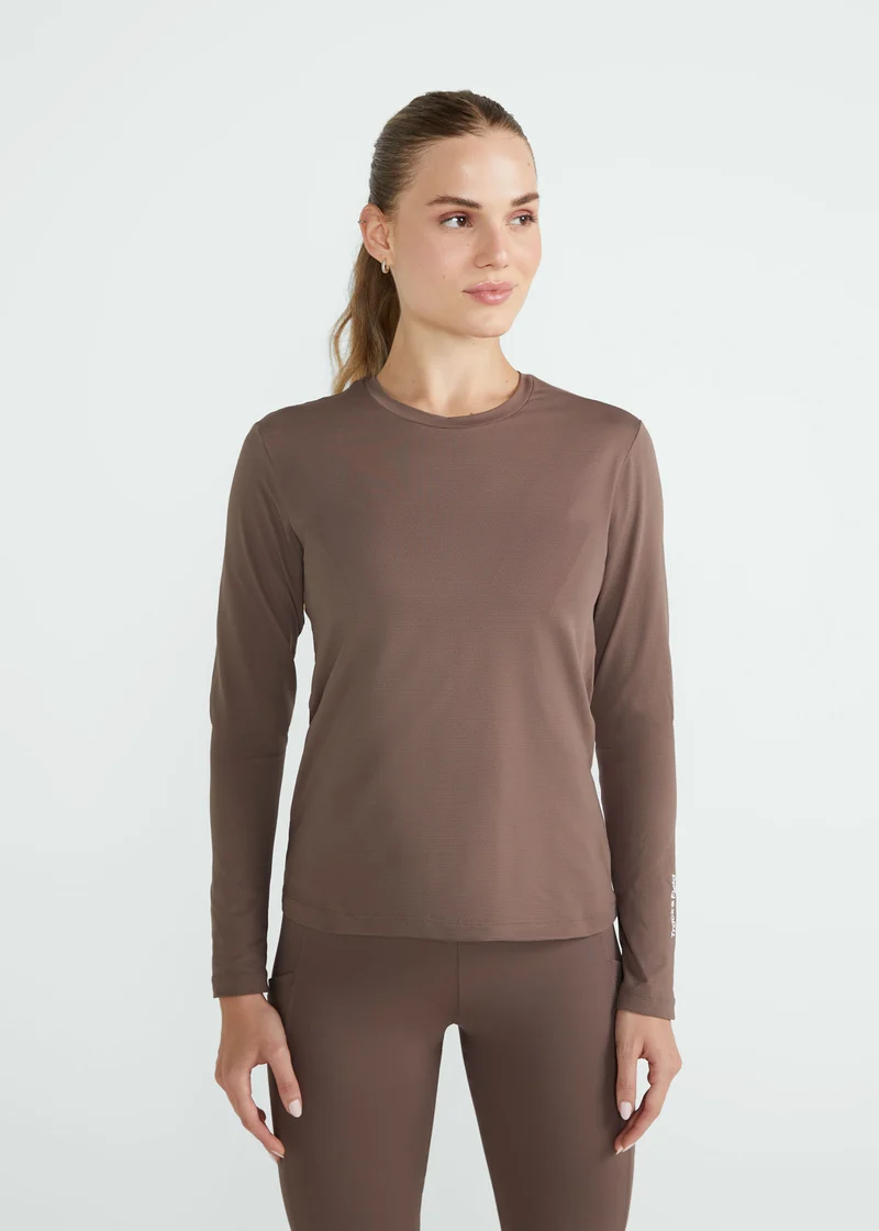 T-shirt Mulher Manga Longa Uv Mesh