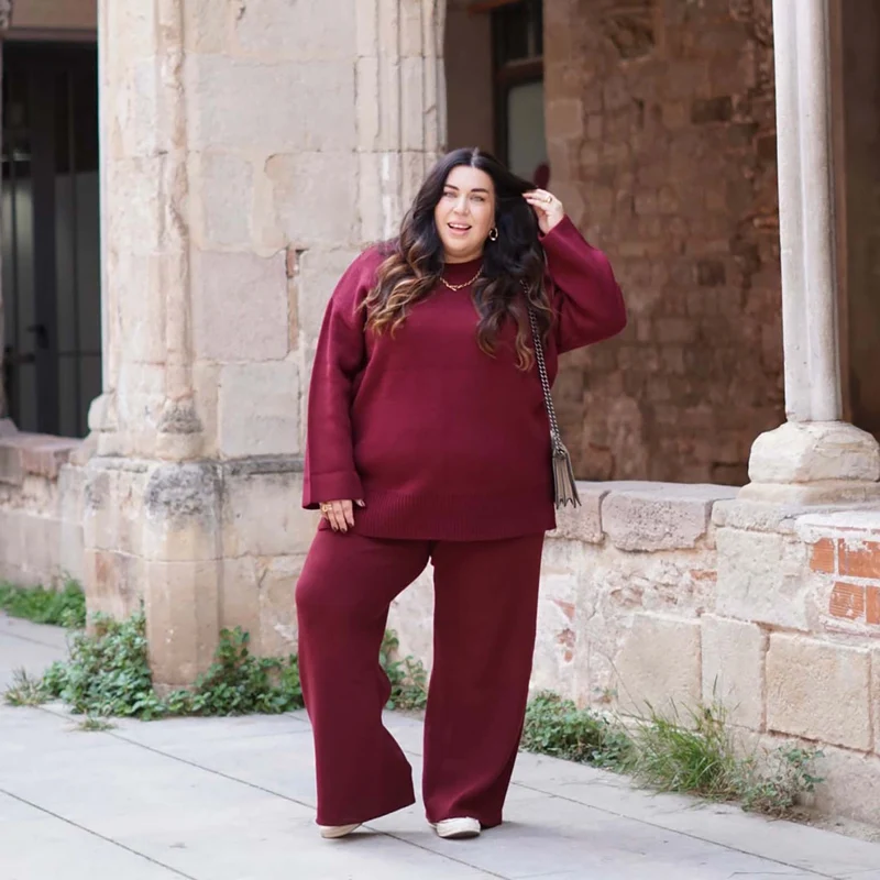 Knit Longline Jumper - Roast