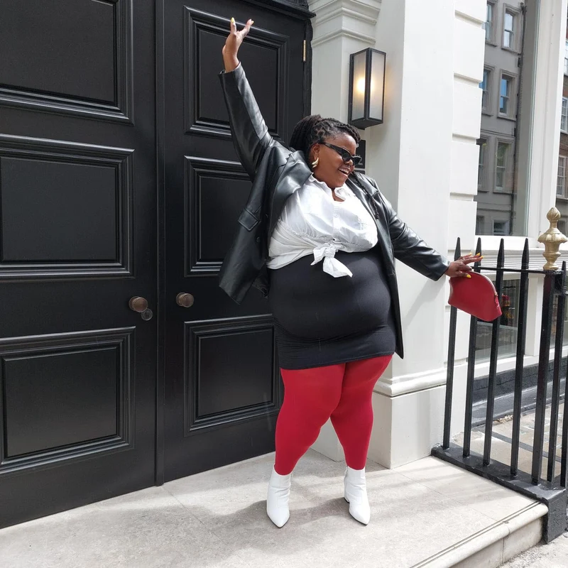 80 Denier Castor Oil Tights - Blood Red