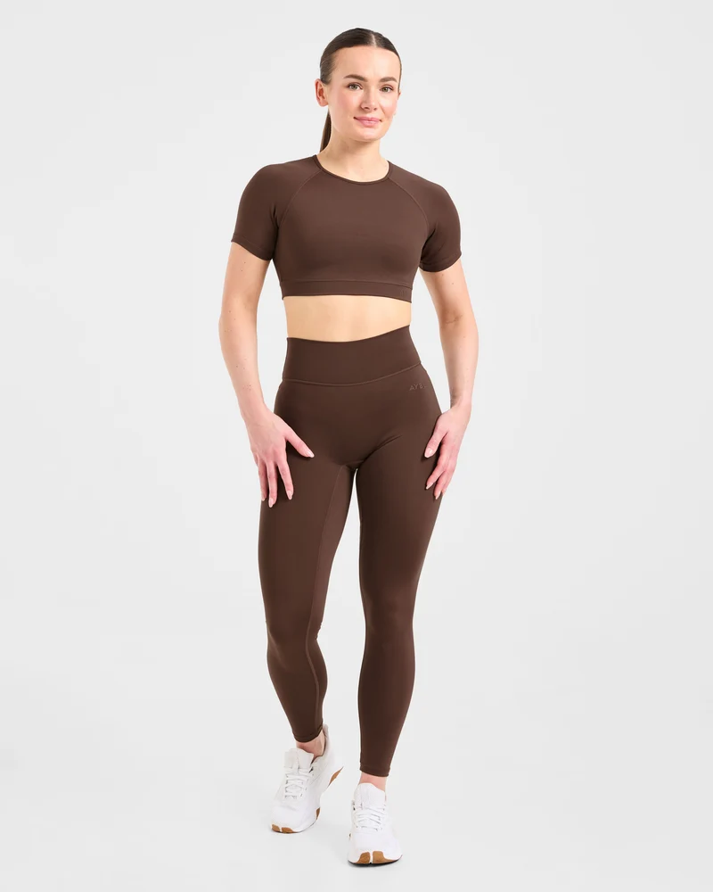 Staple Crop Top - Marron