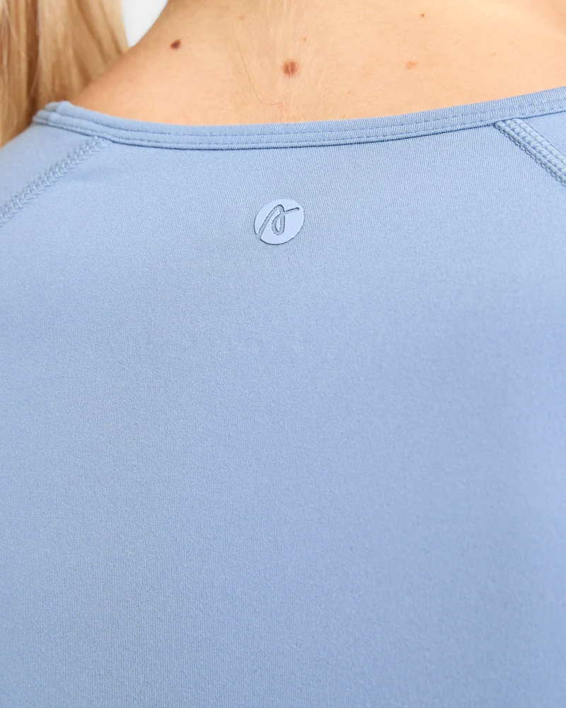 Staple Crop Top - Slate Bleu