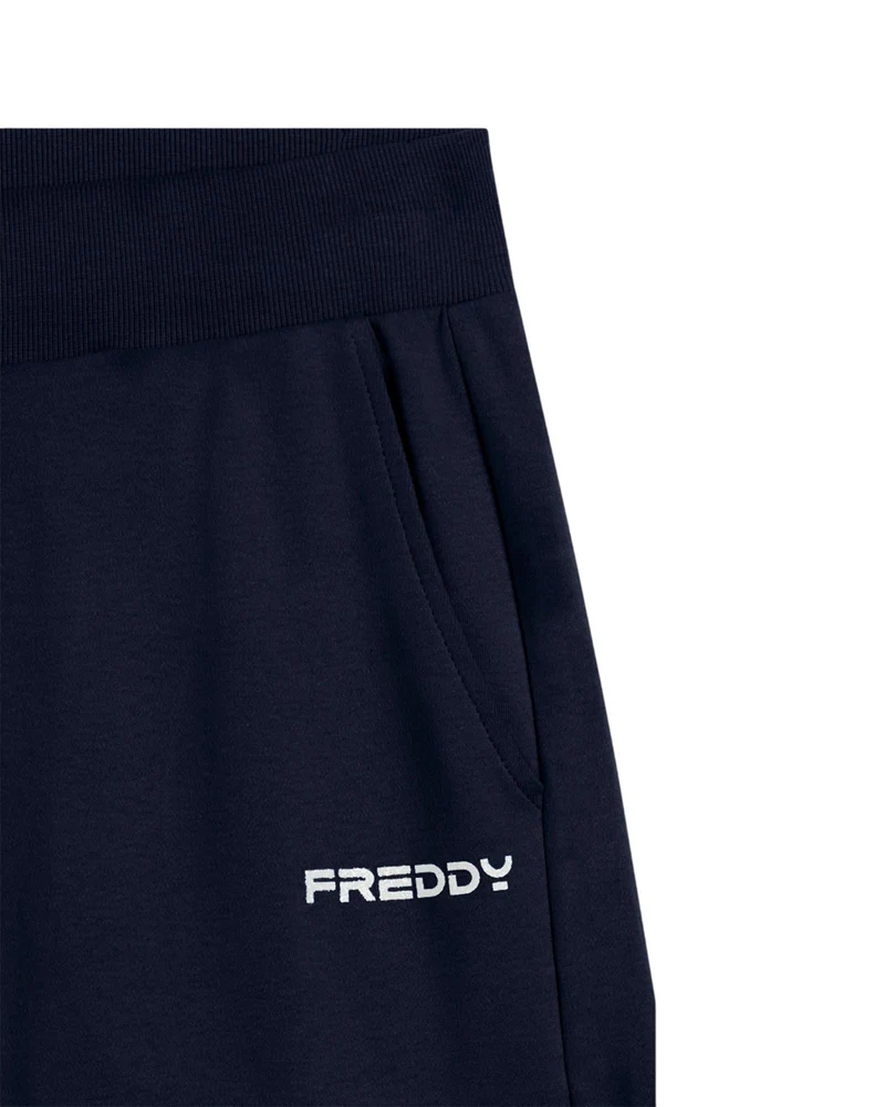Pantaloni Corti con Logo in Glitter - Dark Sapphire