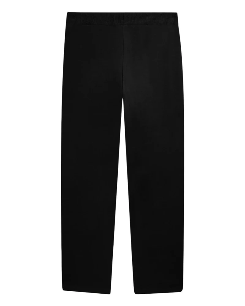 Pantaloni Slim con Cintura Centrale - Black