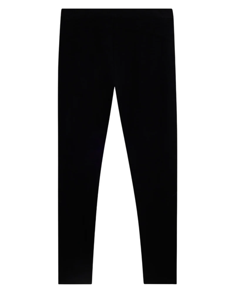 Leggings con Logo in Glitter - Black