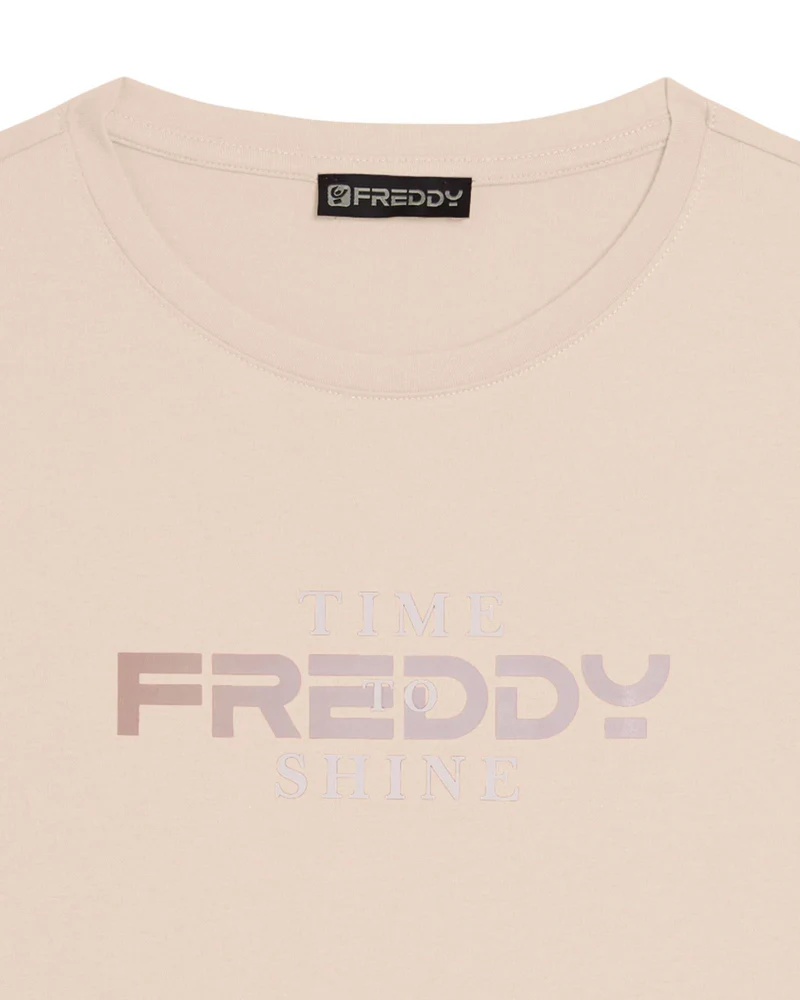 T-Shirt Time to Shine - Whitecup Gray