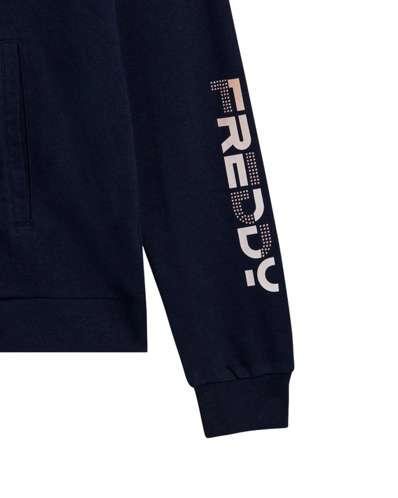 Tracksuit Fz con Logo con Perline - Dark Sapphire