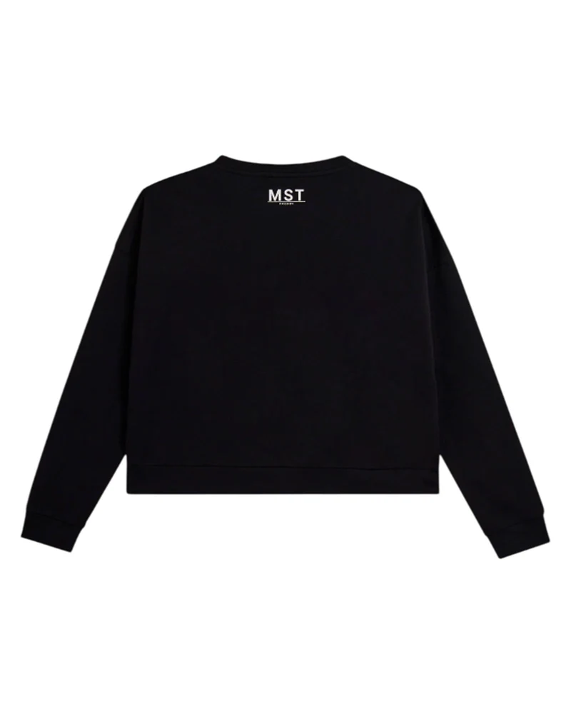 Felpa Master Ft Crew Crop - Black