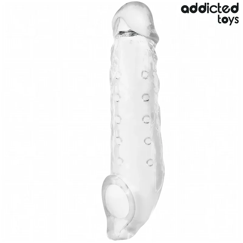 Addicted Toys - Extension De Pénis Transparente Taille S 23 Cm pour Intimité Augmentée Sexe Créatif Couple Sécurité Confort