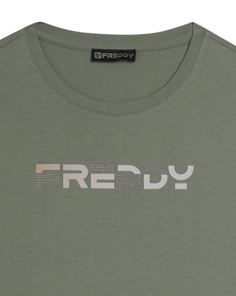 T-Shirt con Logo Olografico - Iceberg Green