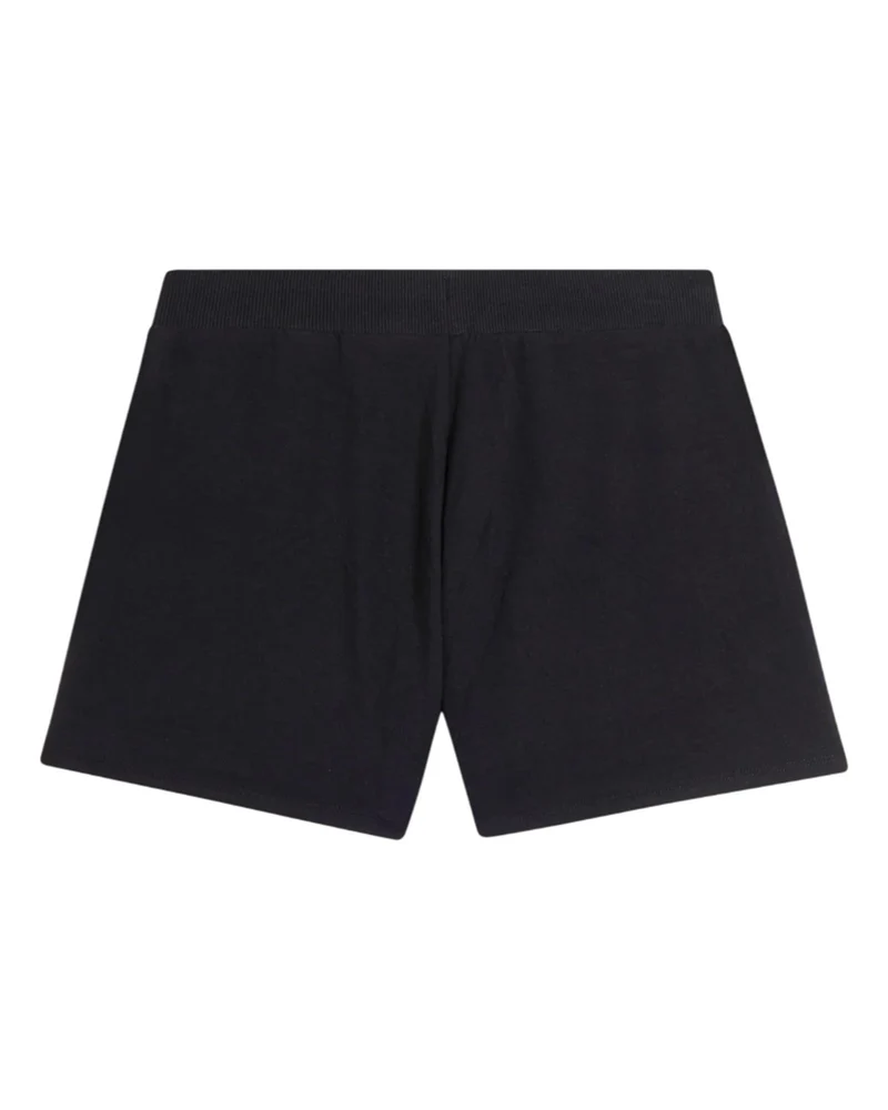 Pantaloncini Sportivi con Coulisse e Logo - Black