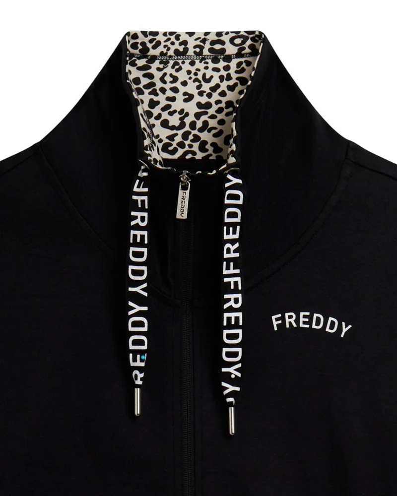 Tracksuit Fz con Zip e Collo Animalier