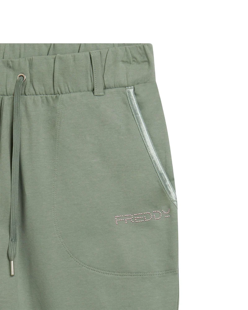 Pantaloni Sportvi con Polsini - Iceberg Green