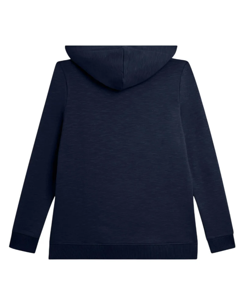 Felpa Flamed con Cappuccio e Zip - Dark Sapphire