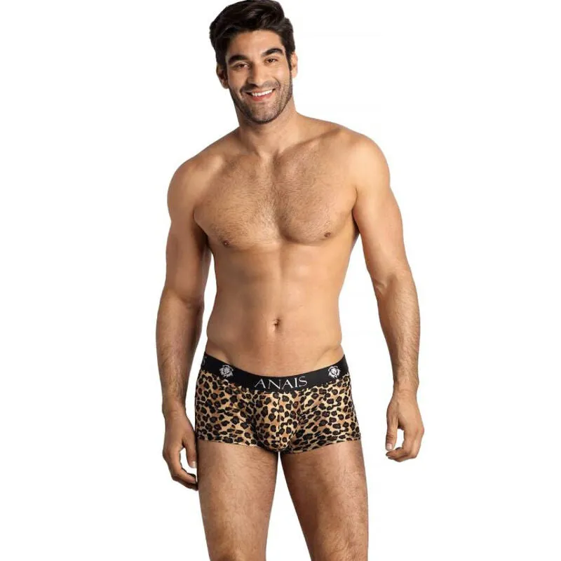 Slip homme sexy imprimé animal microfibre confortable respirant extensible durable bande élastique large maintien élégant fabrication européenne