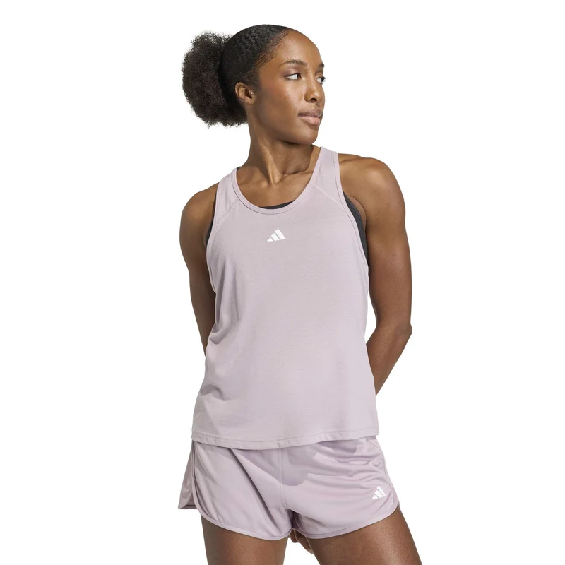 Canotta Train Essentials Minimal Branding Racerback - Preloved Fig
