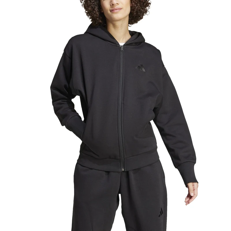 Felpa con cappuccio ALL SZN Fleece FZ - Black