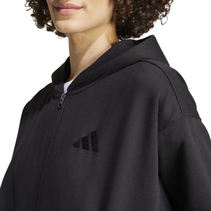 Felpa con cappuccio ALL SZN Fleece FZ - Black