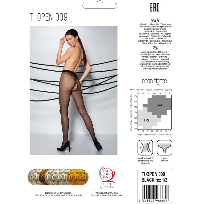 bas élégants ouverture cuisses noir antiallergique femme moderne qualité européenne confortable durable extensible respirant microfibre polyamide elasthanne maintien