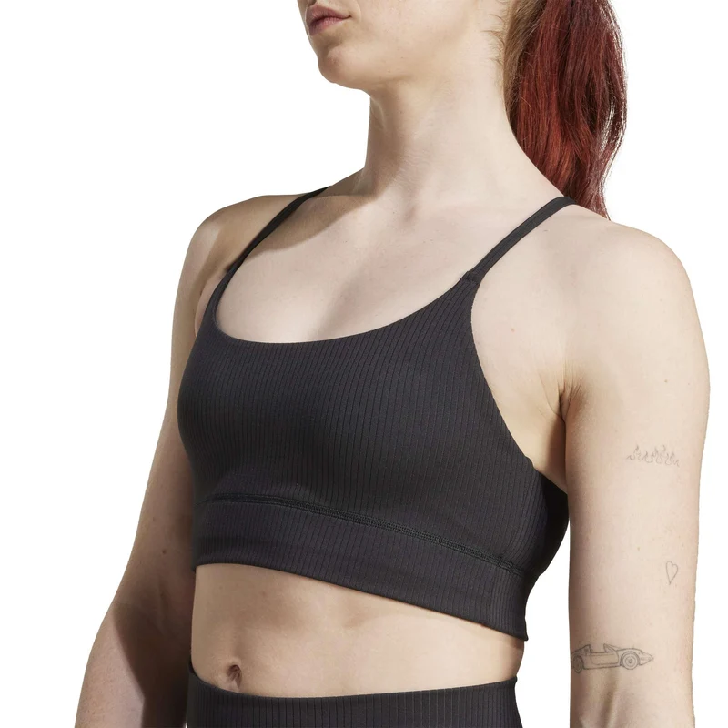 Reggiseno All Me Light Support Rib Long Line Bra - Black