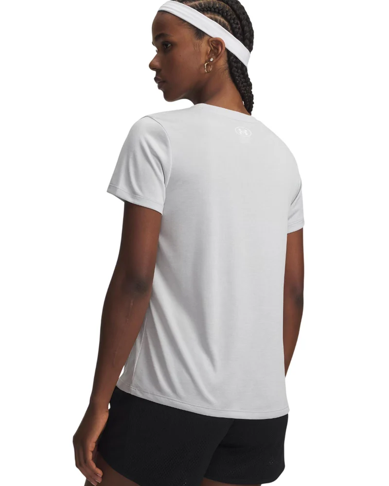 Maglietta V- Neck Tech Twist - Halo Gray / White Taglia S/XS