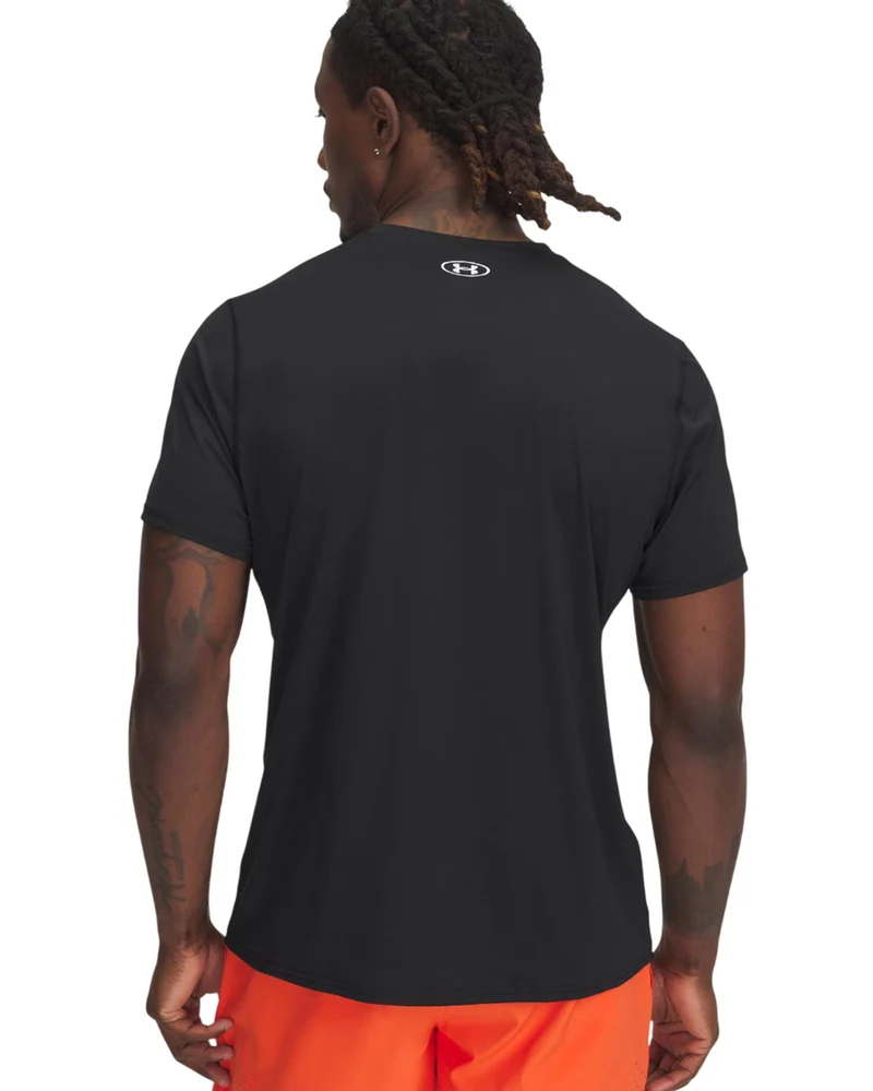 Maglietta HeatGear Fitted - Black / White