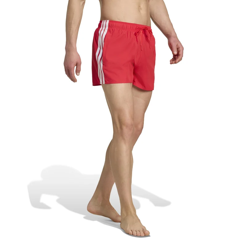 Pantaloncini Da Bagno a 3 Strisce Da 3 Pollici - Pure Ruby / White