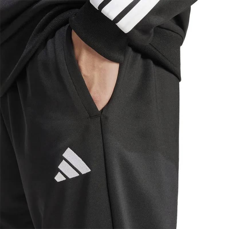 Tuta In French Terry Con Le Tre Strisce - Black