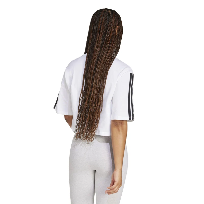 T-shirt Essentials 3-Stripes Cotton Loose - White