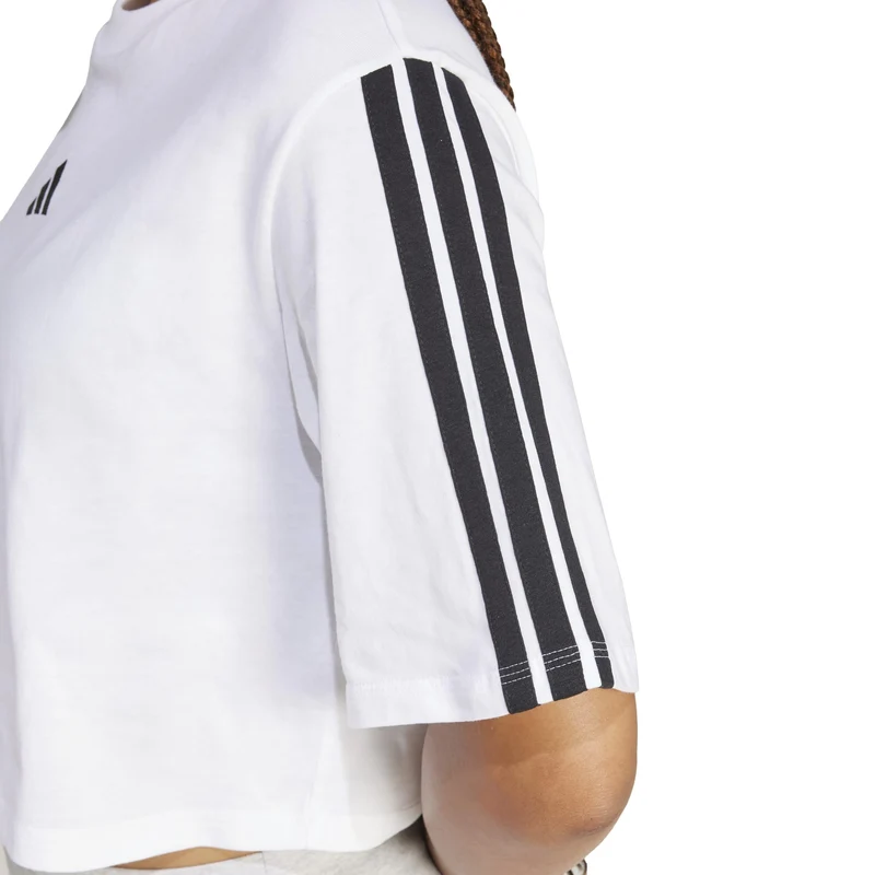 T-shirt Essentials 3-Stripes Cotton Loose - White