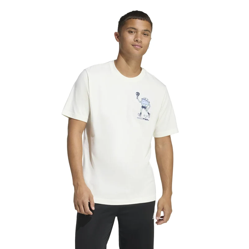 T-Shirt Con Grafica Earth Day Padel - White