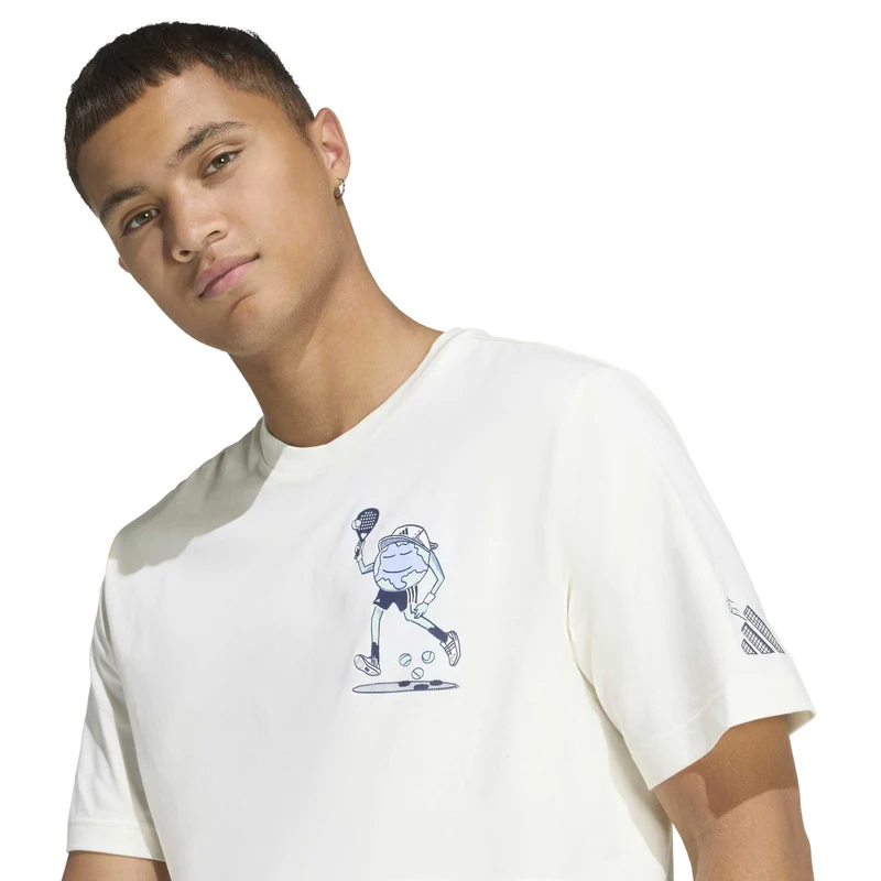T-Shirt Con Grafica Earth Day Padel - White