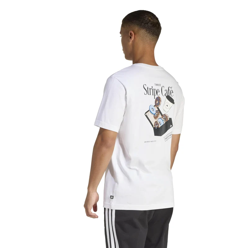 Grafica T-Shirt Coffee Cafe Donut Box - White