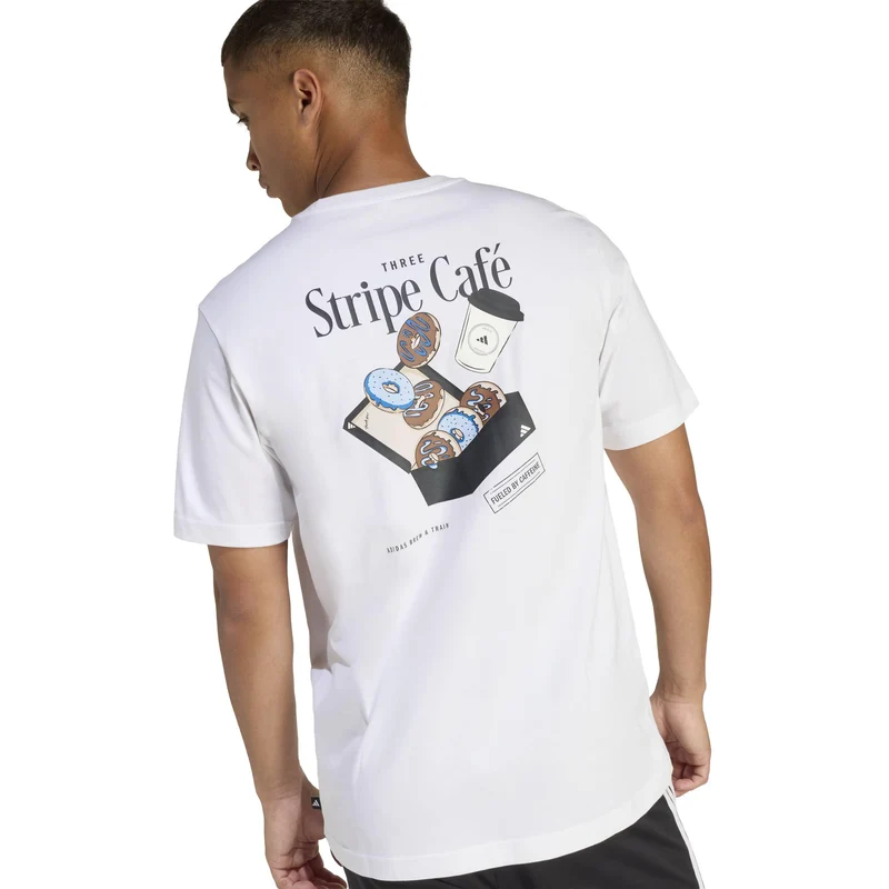 Grafica T-Shirt Coffee Cafe Donut Box - White