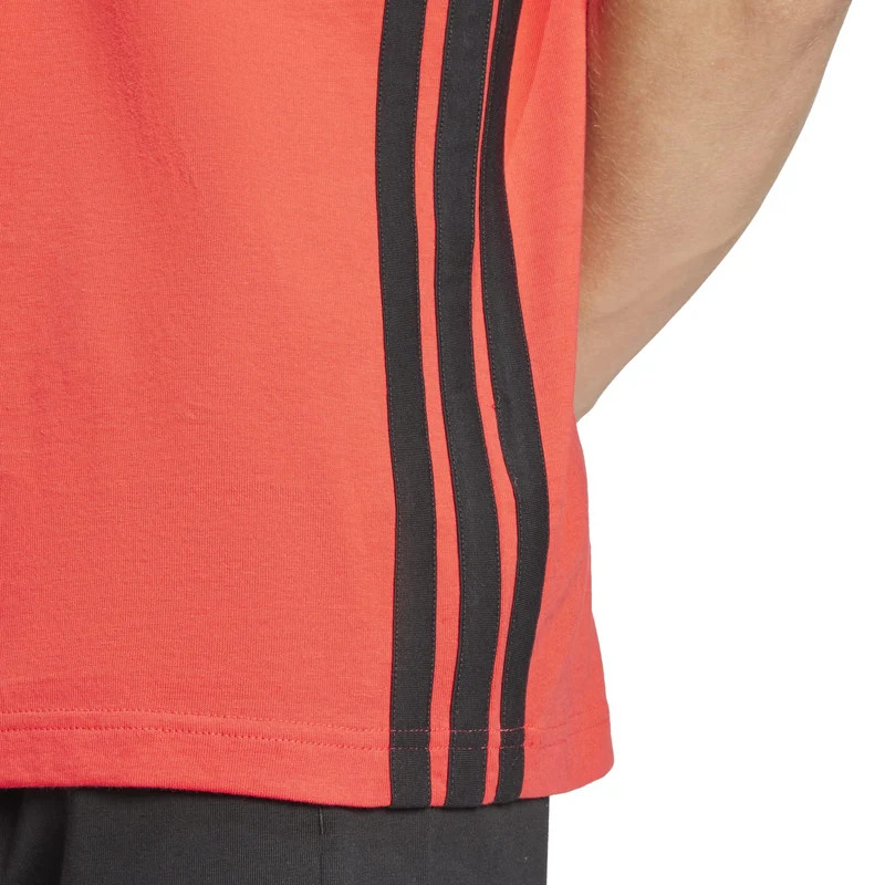 T-shirt Essentials 3-Stripes Single Jersey - Pure Ruby / Black