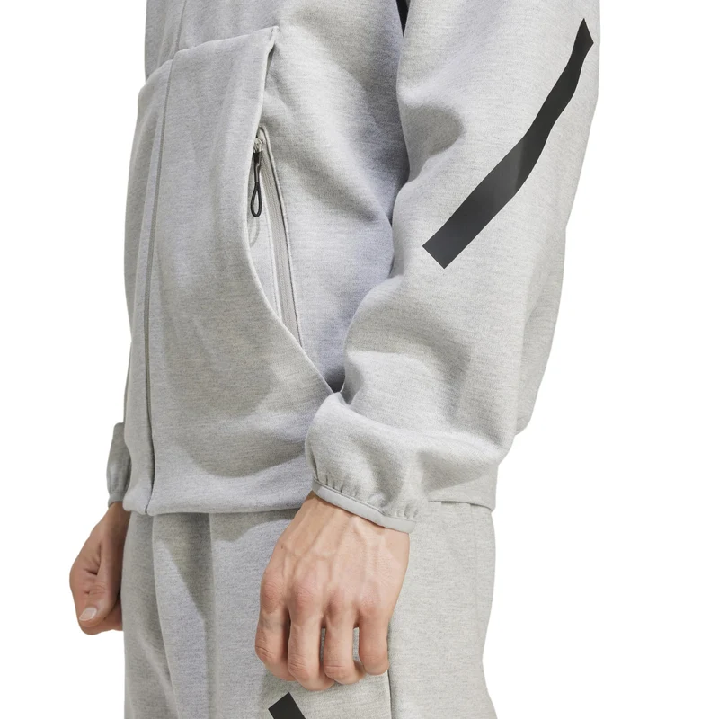 Track jacket New Z.N.E. Full-Zip Hooded - Medium Grey Heather