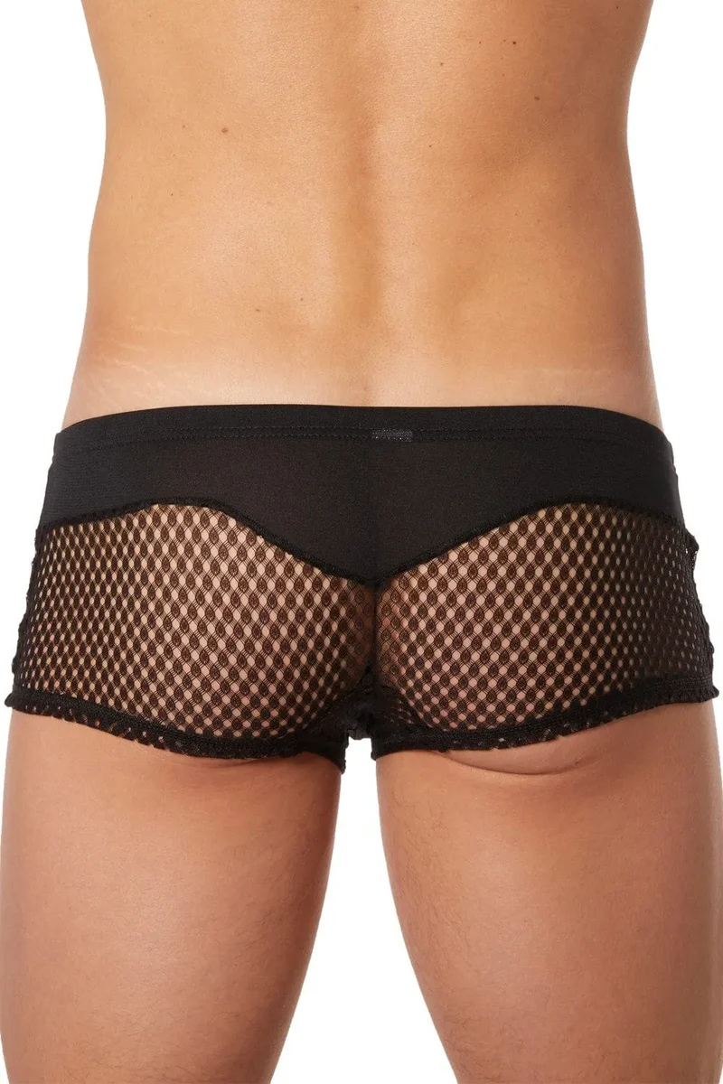 mini culotte résille noir opaque séduisant sexy élastique polyamide élasthanne confortable moulant galbant chic intime délicat