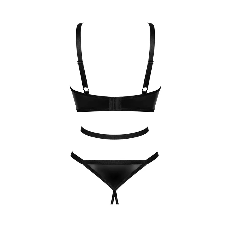 body noir sexy ouvert bonnets armatures entrejambe ouvert bretelles réglables fermeture ajustable polyuréthane doublure viscose élasthanne maintien galbe sculptant