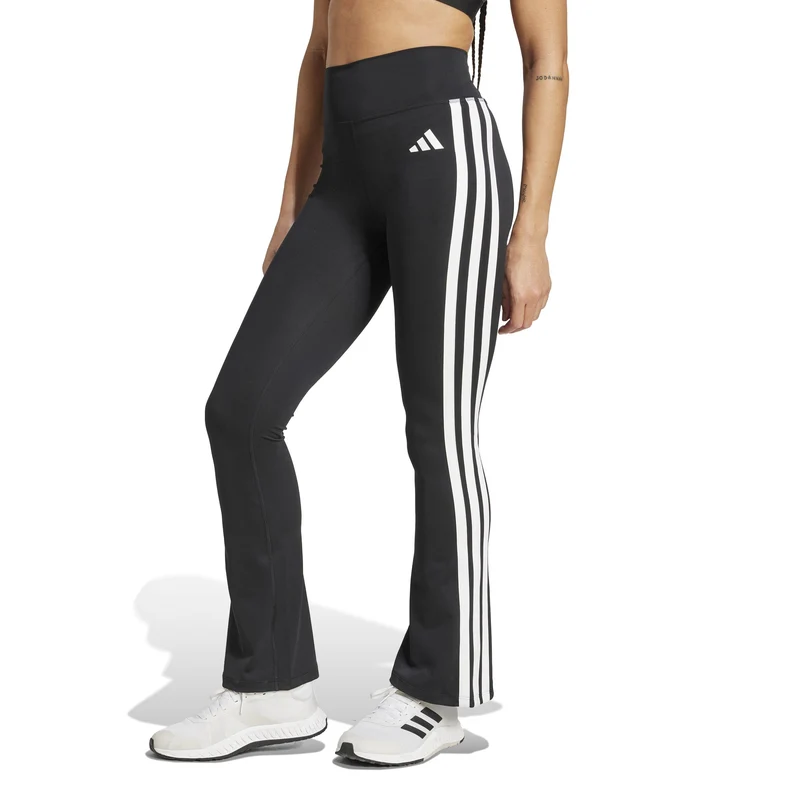 Leggings Optime Essentials 3-Stripes Flared - Black
