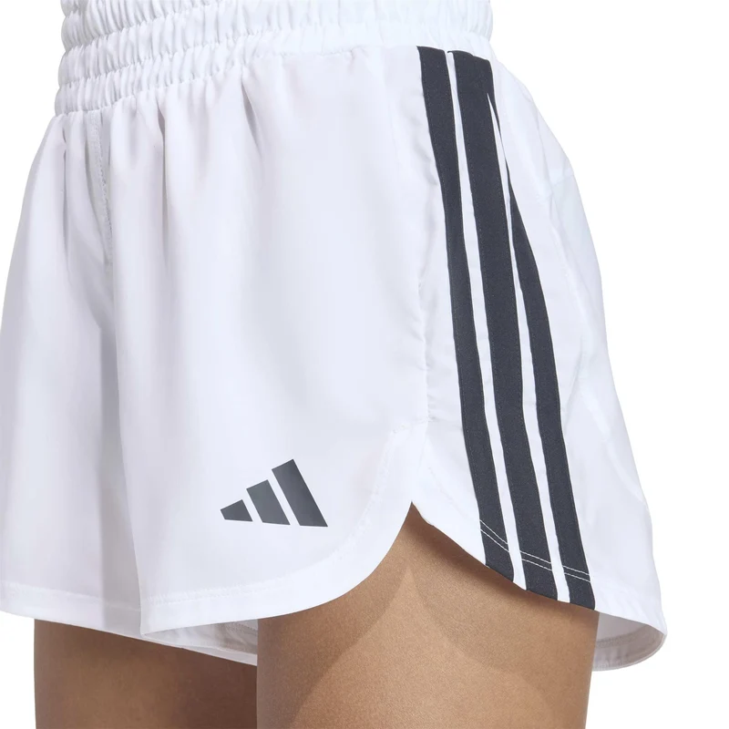 Short da allenamento Pacer in tessuto a vita alta - White