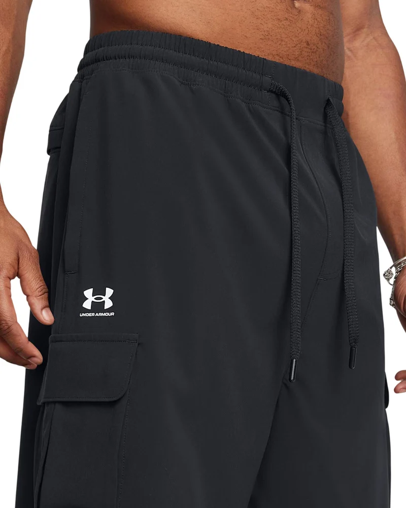 Shorts Cargo Vibe Woven Da 20 cm - Black / White