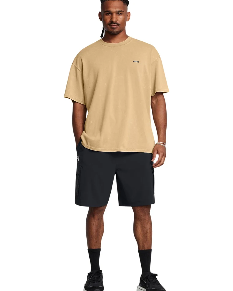 Shorts Cargo Vibe Woven Da 20 cm - Black / White