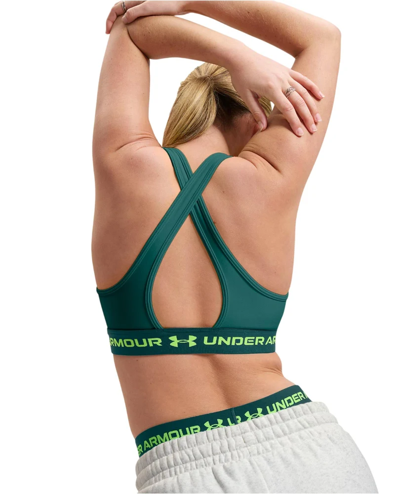 Reggiseno Sportivo Crossback Mid - Rack Green / Hyper Green