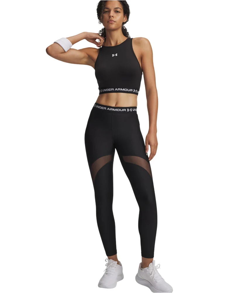 Leggings HeatGear Mesh - Ultimate Black / White